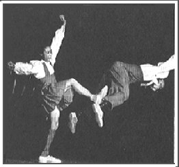 Frank Manning gets kicked by Ann Johnson